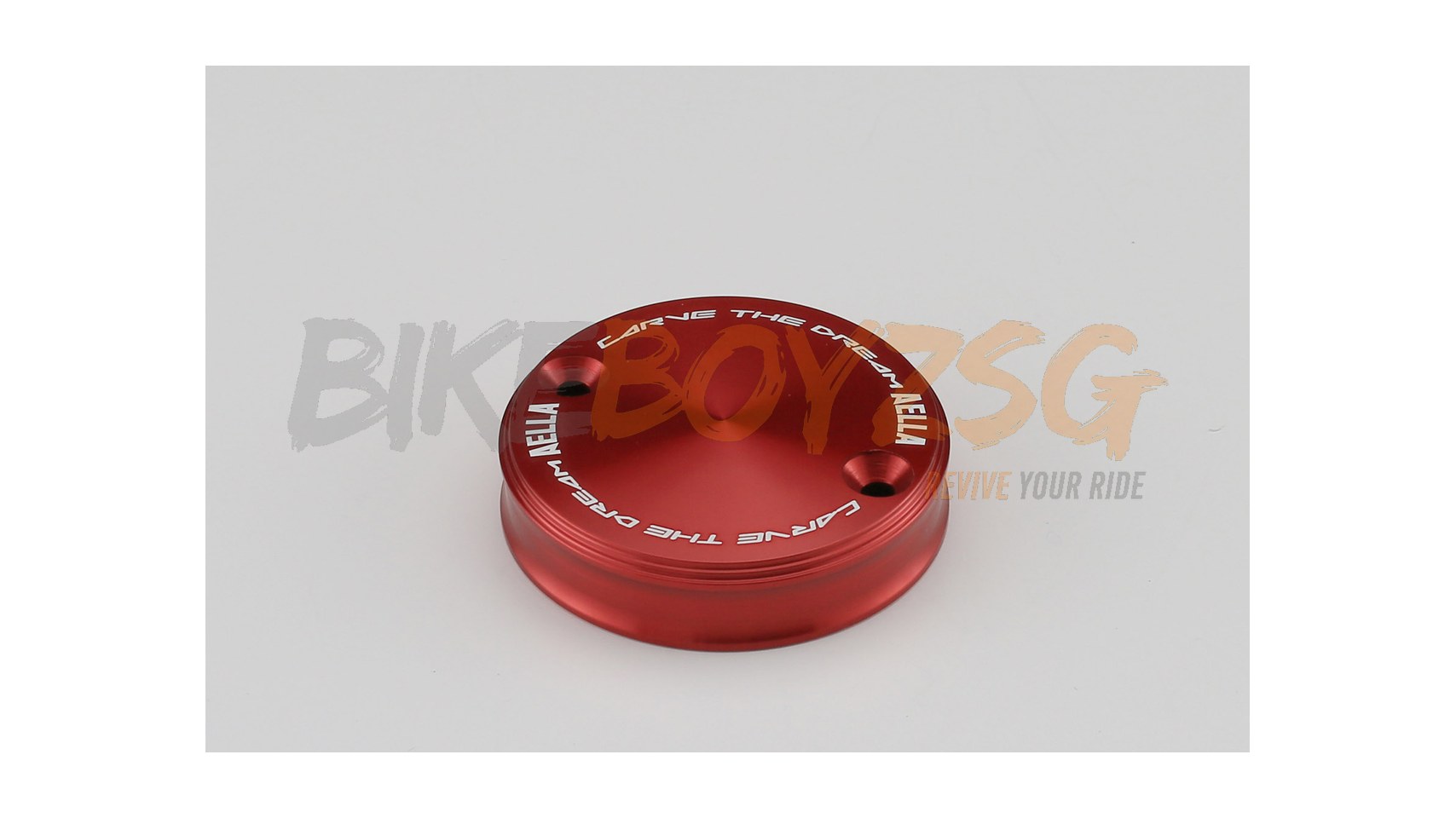 Brake Reservoir Cap for BREMBO OEM Round 2-screws - Red