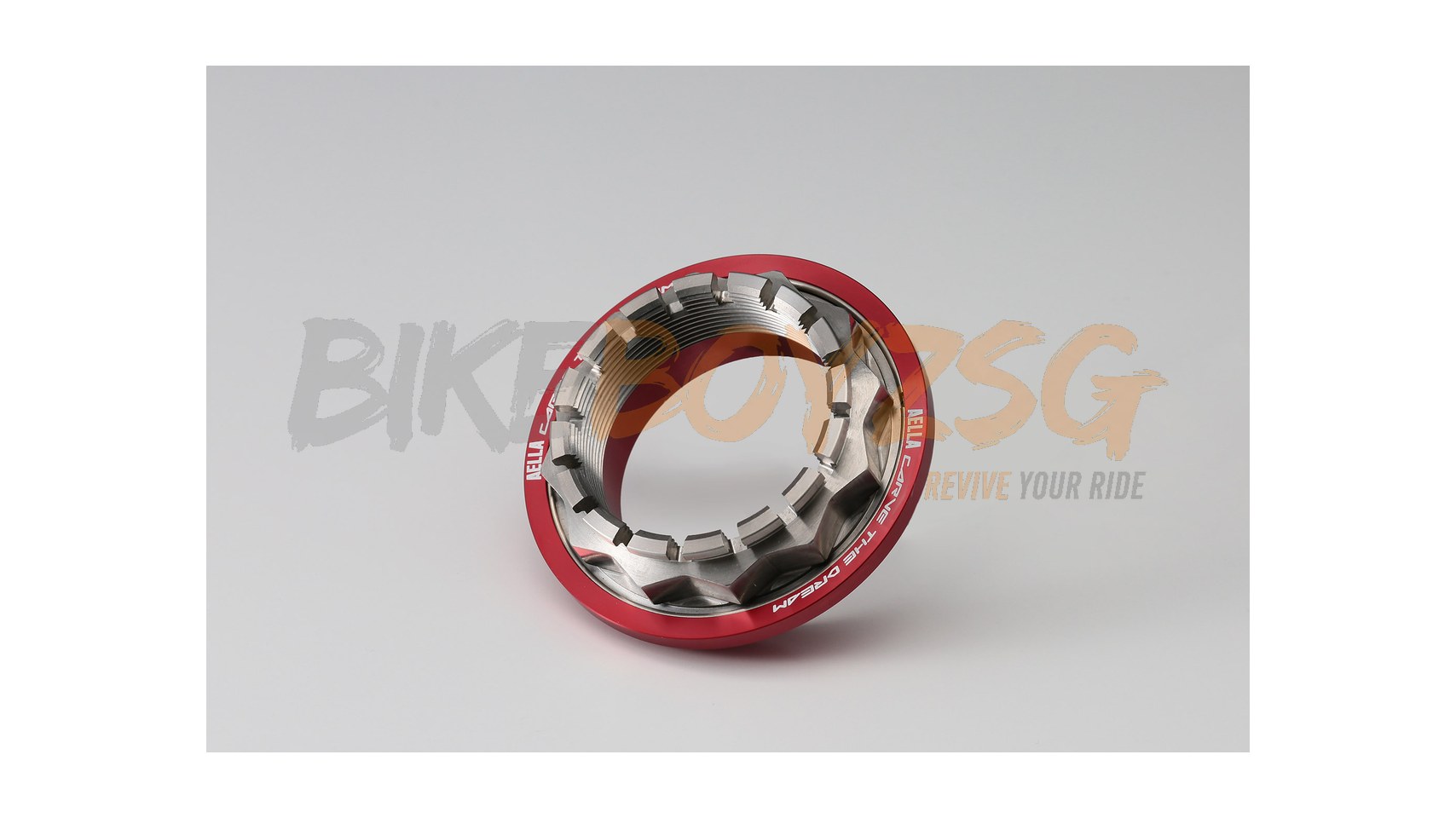 Titanium Nut & Aluminum billet spacer for Ducati rear axle set - Red