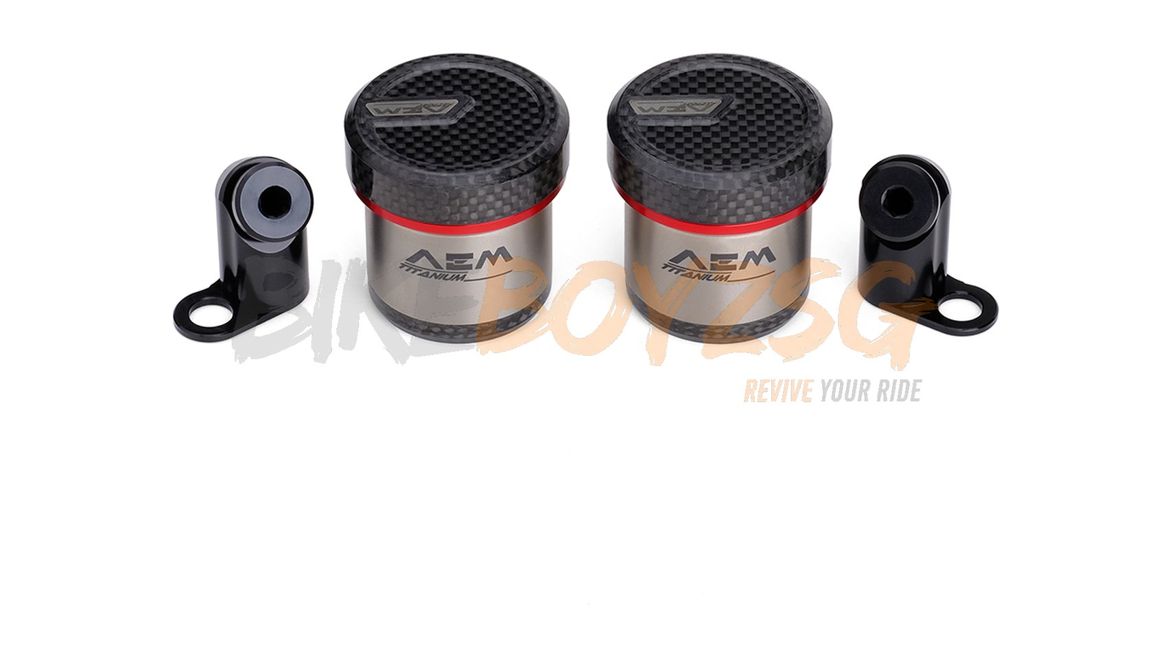 Integrated Titanium/ Carbon Cap Brembo RCS Corsa Corta Brake & Clutch Fluid Tank