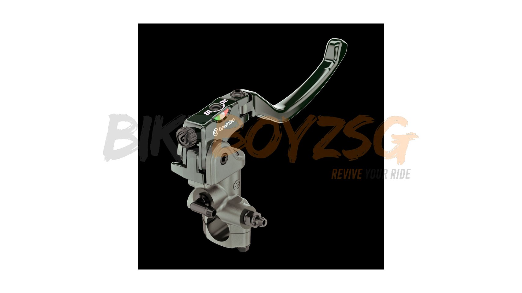 Radial Brake Master Cylinder Brembo 19RCS, Fold-Up Lever, 18-20 ratio