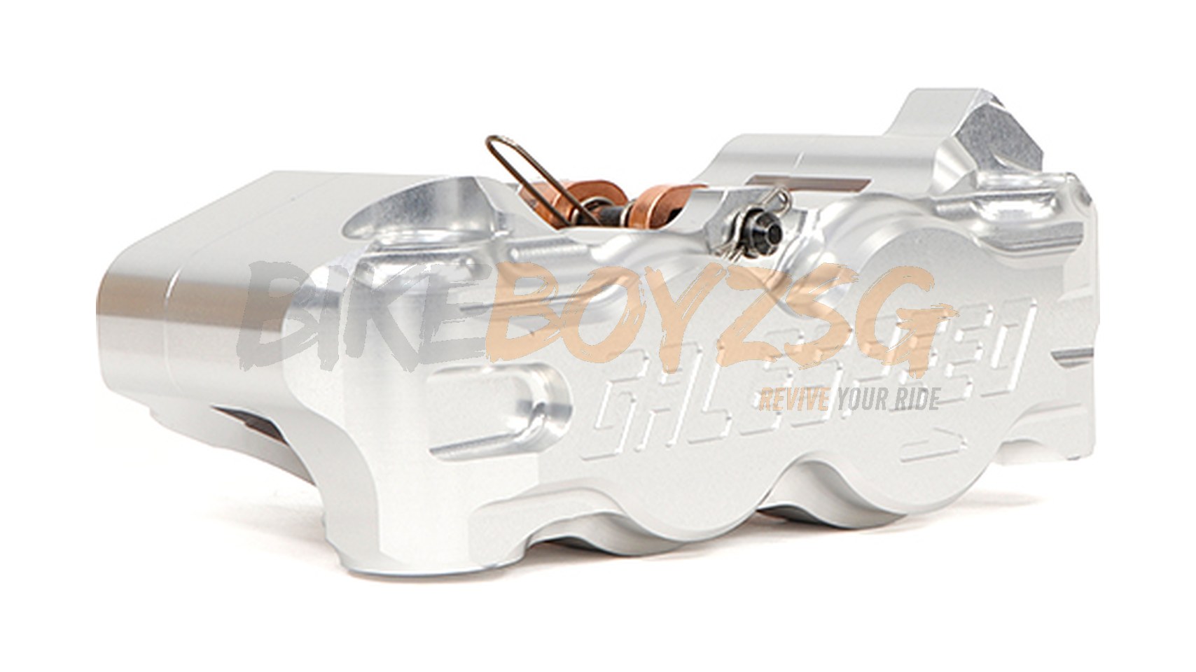 Radial brake caliper (monobloc)