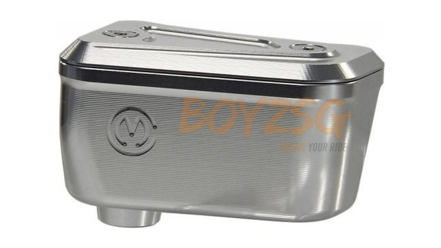 Moto Corse Aluminum oil reservoir kit with titanium cap for Brembo RCS "CORSA CORTA" / RR Brake/Clutch pumps - NAKED - RED