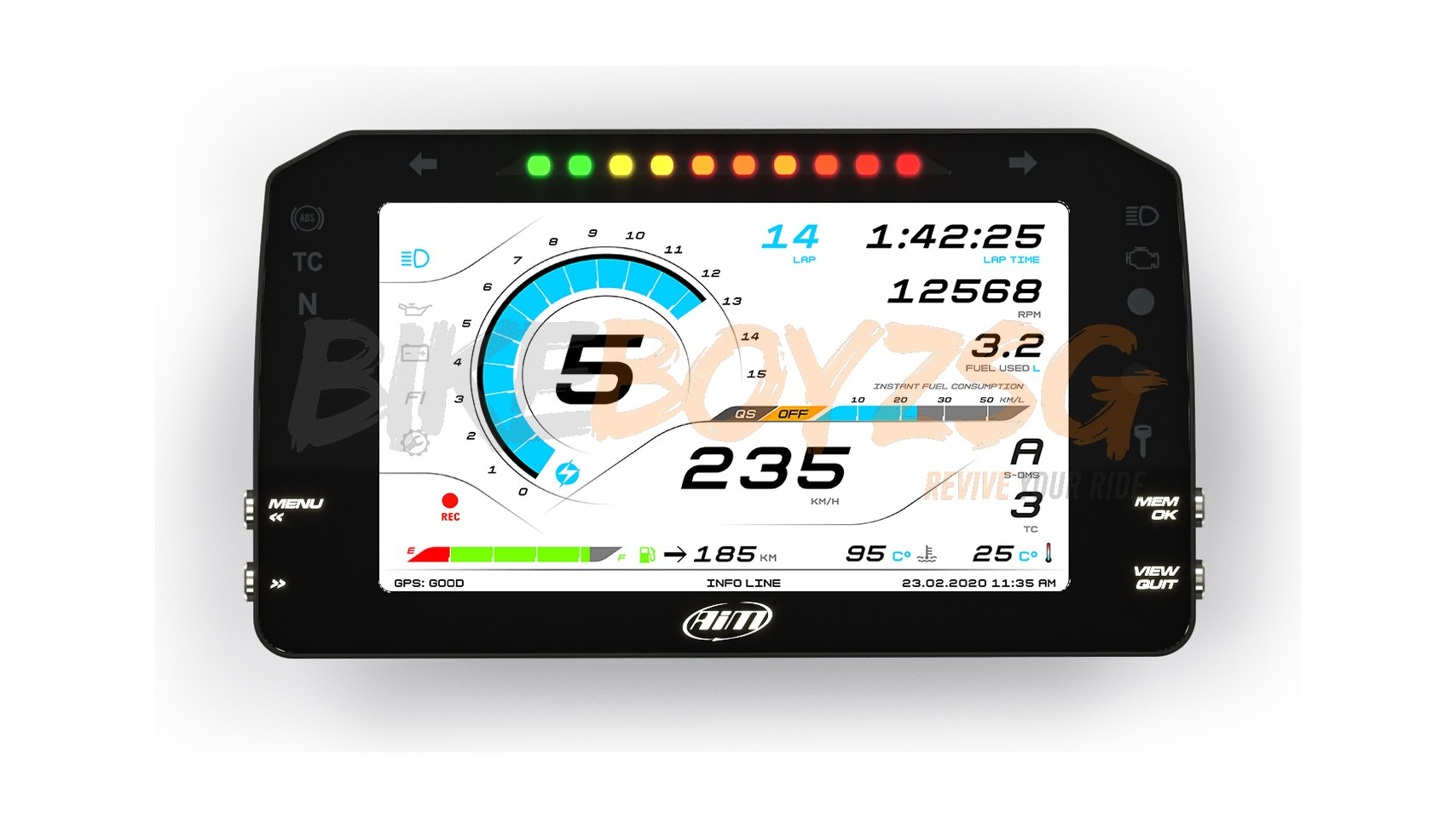 MXPS Plug & Play Dash Logger for Suzuki GSX-R 1000 2017-2022