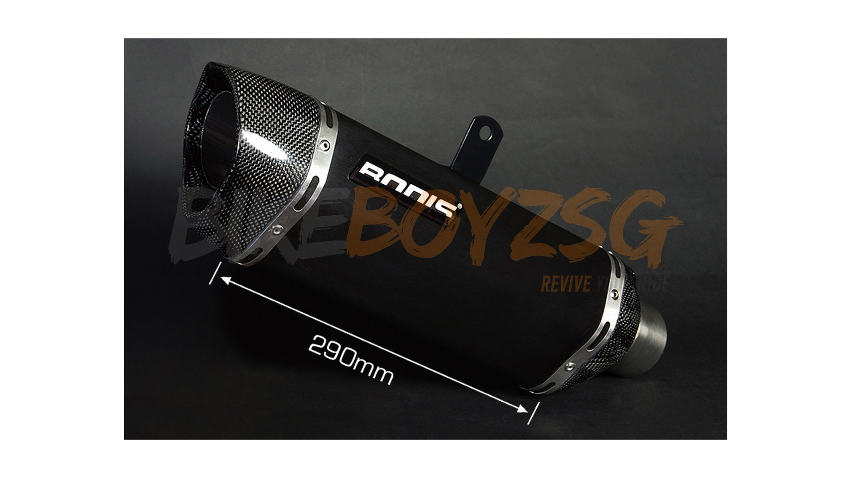 HONDA NC700X/S 2012-2013/ NC750X/S 2014-2015 P-TEC II SS BLACK SLIP-ON