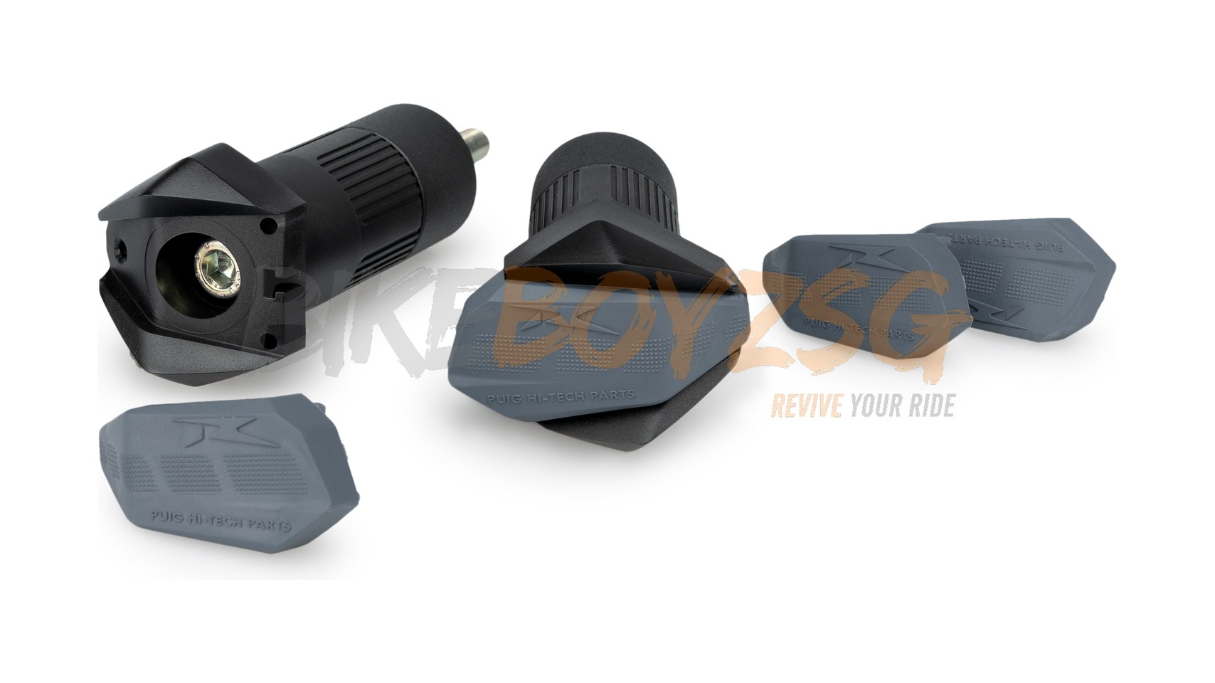 R12 FRAME SLIDERS FOR TRIUMPH DAYTONA 675/R 2013-2016 - BLACK