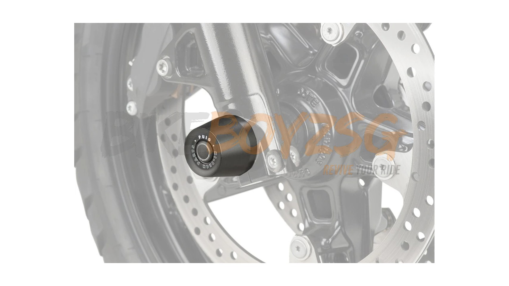 PHB18 SWINGARM PROTECTOR FOR TRIUMPH - BLACK
