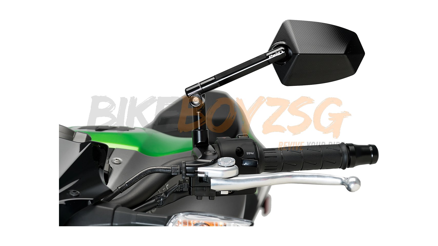 REARVIEW MIRROR GT1 LEFT HOMOLOGATED - BLACK/BLACK