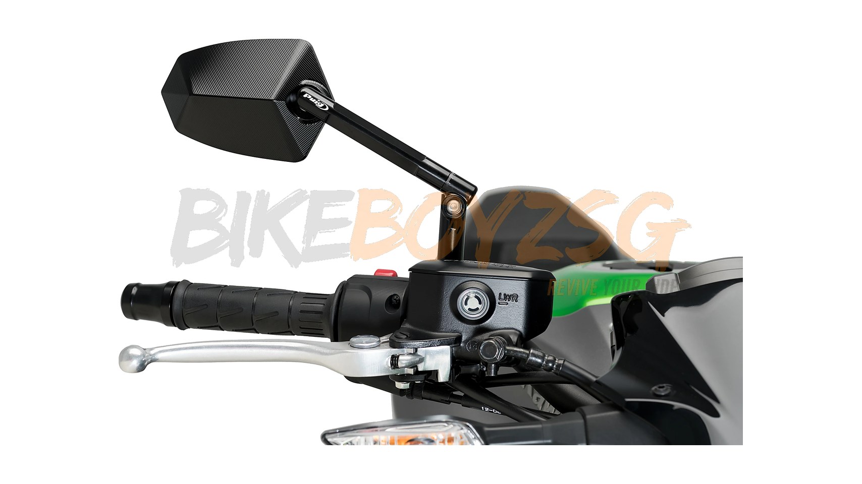 REARVIEW MIRROR GT1 RIGHT HOMOLOGATED - BLACK/BLACK