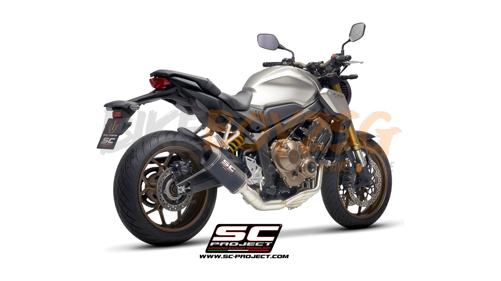 HONDA CB650R (2019 - 2020) FULL EXHAUST SYSTEM 4-1 SC1-M TITANIUM MUFFLER