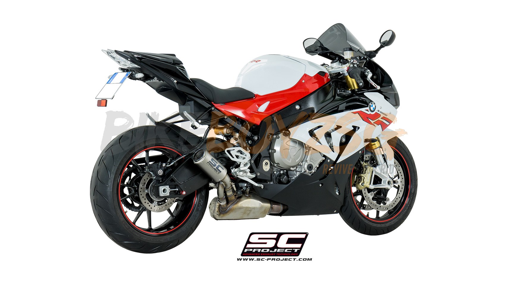BMW S1000RR (2017 - 2018) CR-T TITANIUM MUFFLER WITH FULL TITANIUM LINK PIPE