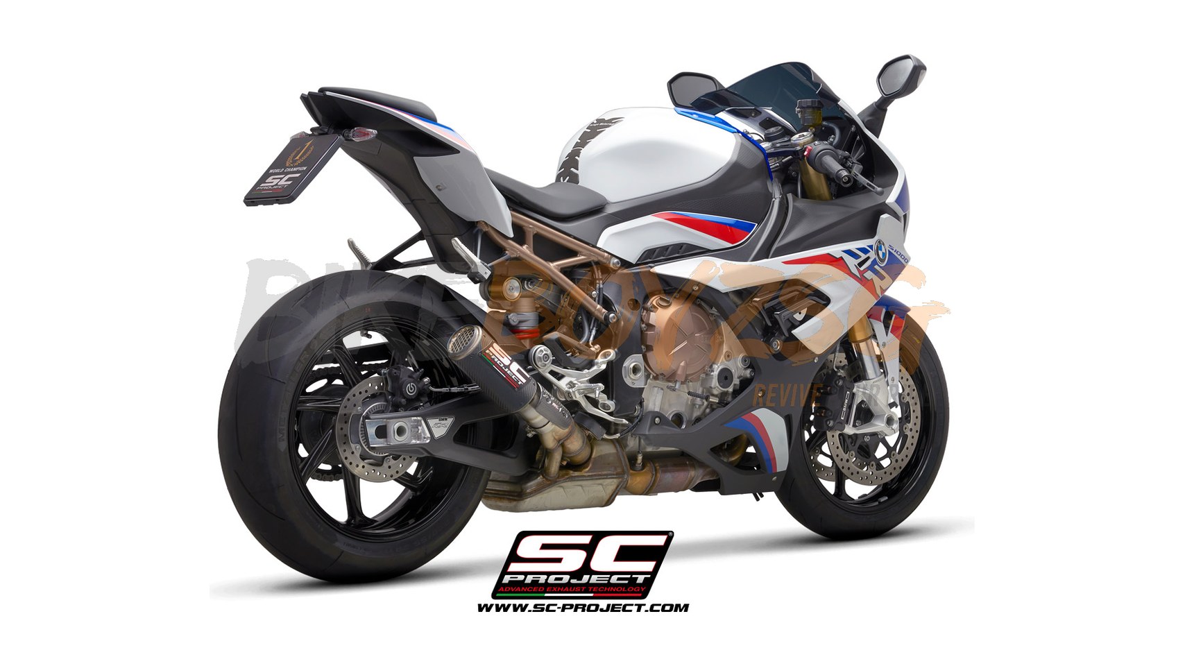 BMW S1000RR (2019 - 2024) CR-T CARBON MUFFLER. WITH MESH ON EXIT