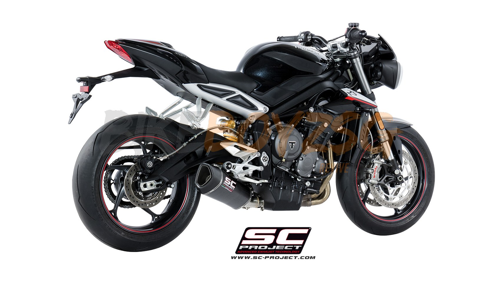 TRIUMPH STREET TRIPLE 765RS (2017 - 2019) SC1-R CARBON MUFFLER