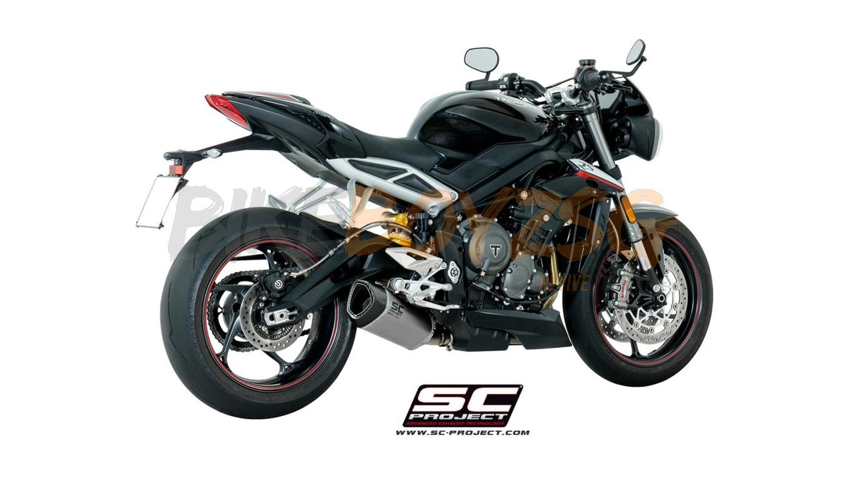 TRIUMPH STREET TRIPLE 765RS (2017 - 2019) SC1-R TITANIUM MUFFLER