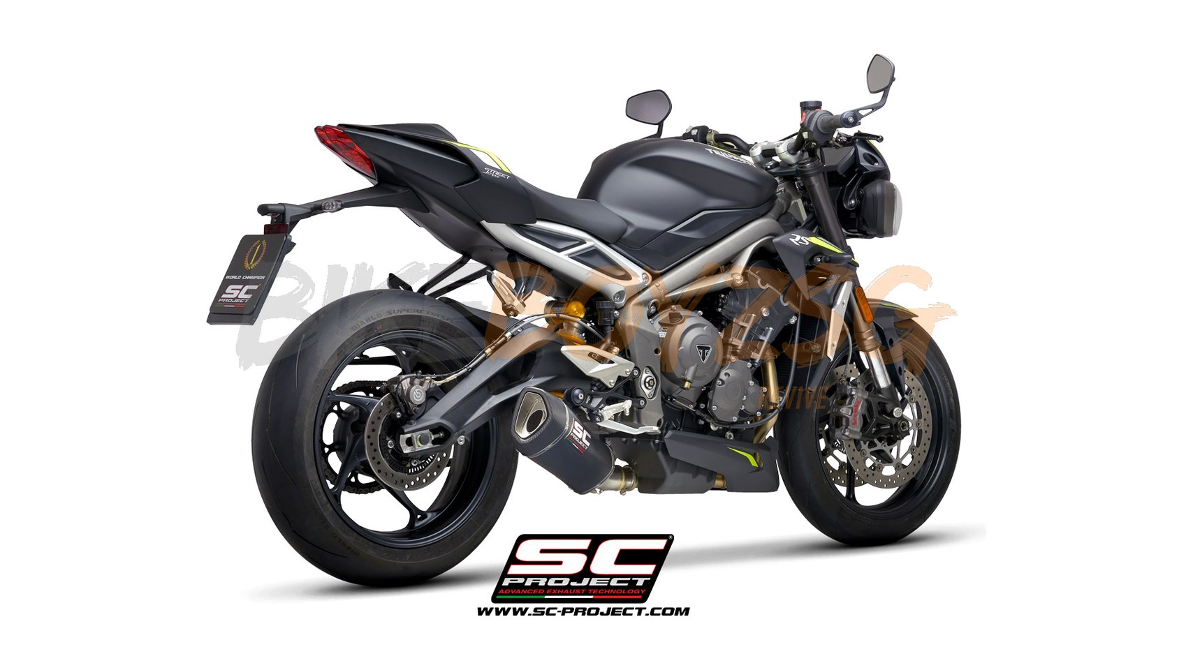 TRIUMPH STREET TRIPLE 765RS (2020 - 2022) SC1-R CARBON MUFFLER