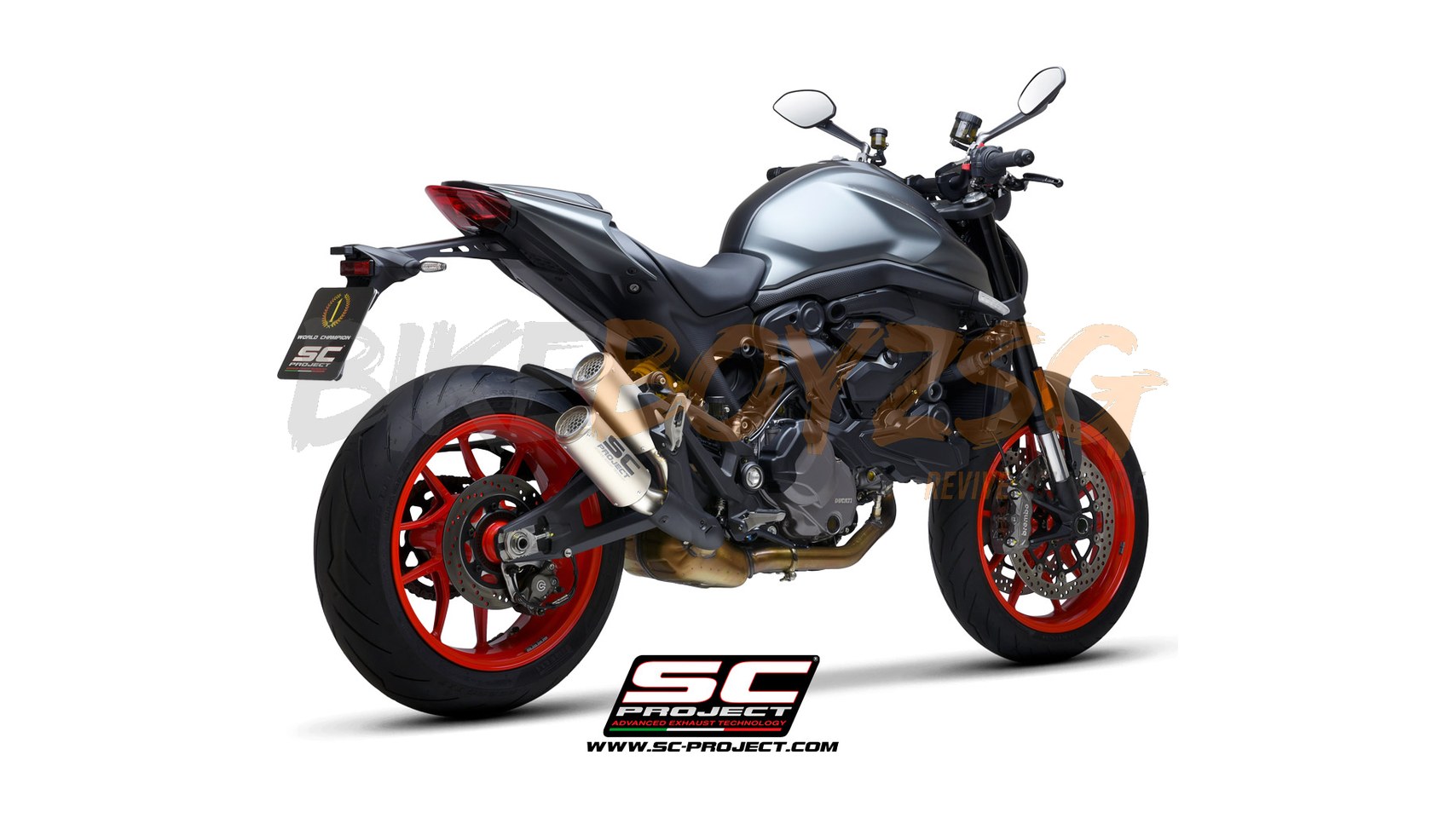 DUCATI MONSTER 950/ PLUS 2021+ TWIN CRT TITANIUM MUFFLER