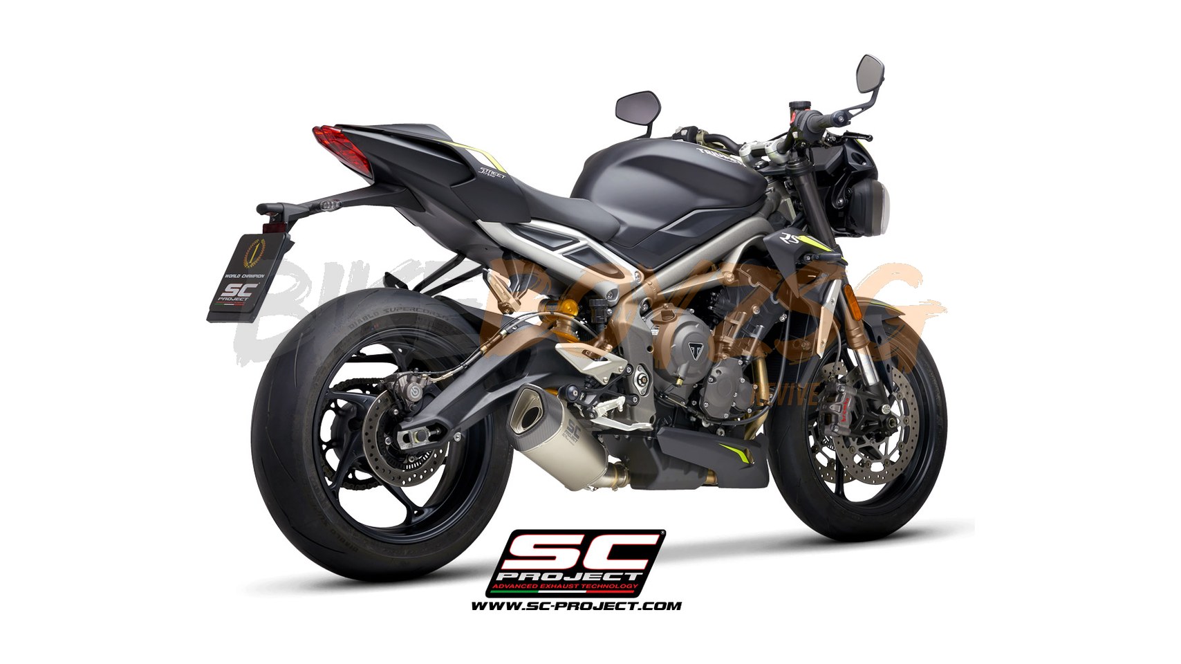 TRIUMPH STREET TRIPLE 765RS (2020 - 2022) SC1-R TITANIUM MUFFLER