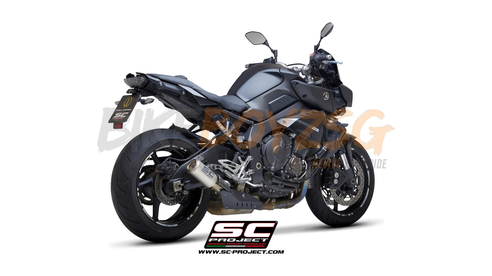 YAMAHA MT-10 (2016 - 2021) CR-T TITANIUM MUFFLER. WITH MESH ON EXIT