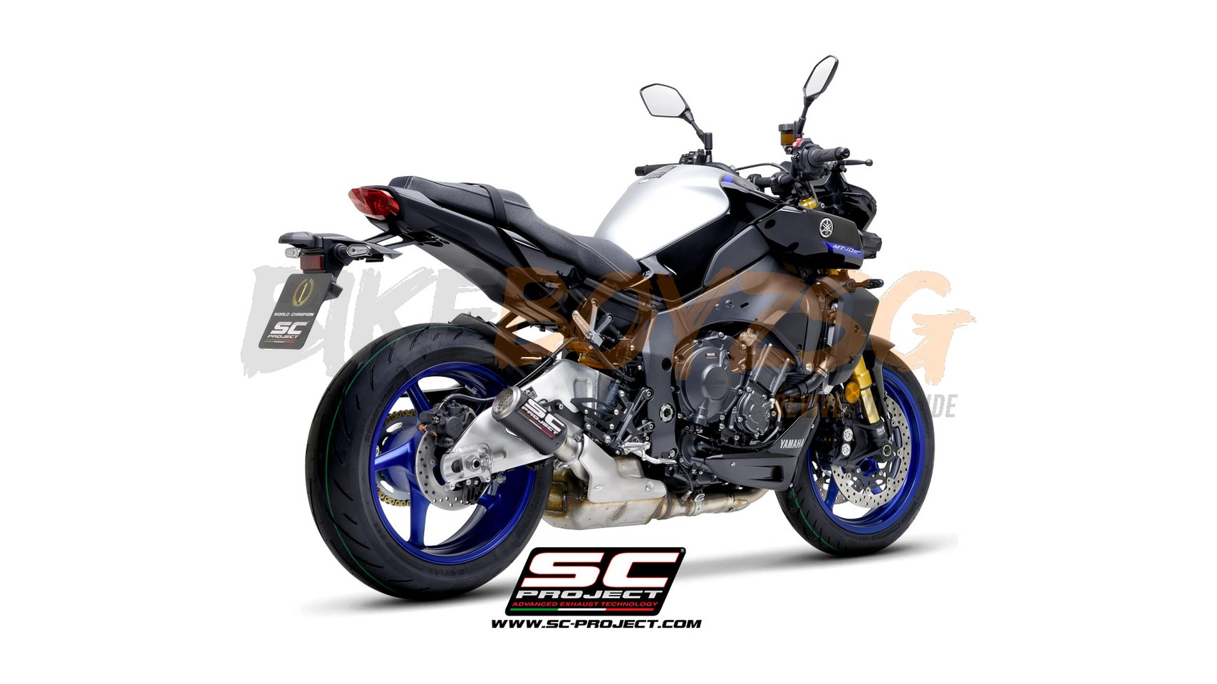 YAMAHA MT-10 (2022 - 2024) EURO 5 CR-T CARBON MUFFLER WITH MESH ON EXIT