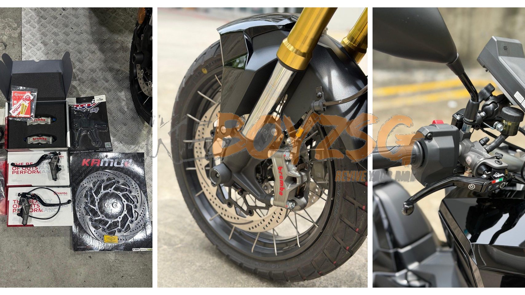 Honda X-ADV 750 Brembo Package A1 – Stylema + Kamui discs (cruise control kept)